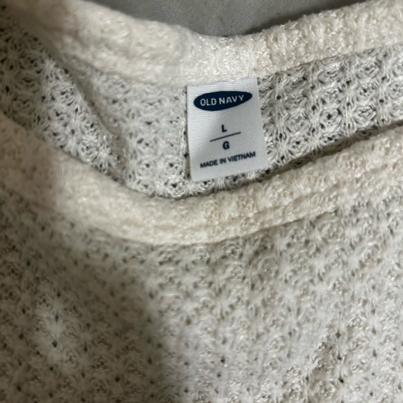 Old navy cream waffle crop long sleeve - Picture 3 of 6